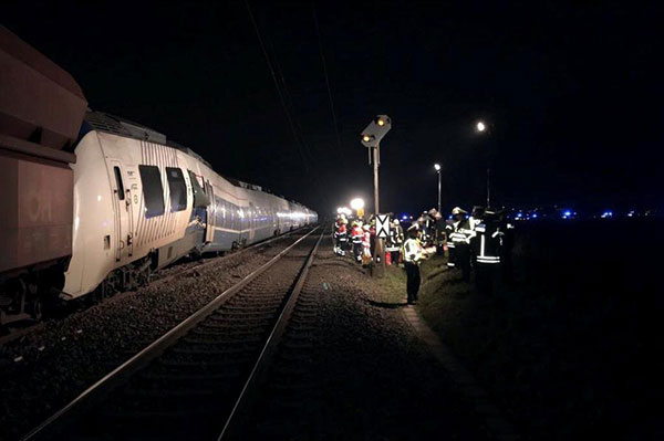 German trains collide near Duesseldorf, several people injured