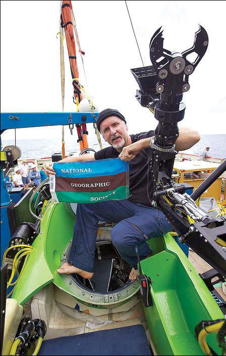 James Cameron goes into the deep