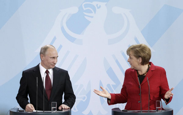 Bumpy ties remain despite Putin's visit to Germany