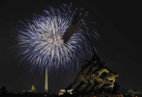 Fireworks end Independence Day celebrations
