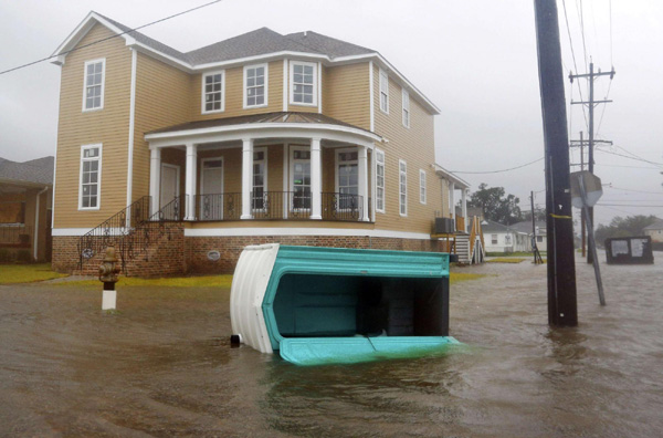 Drenched New Orleans passes post-Katrina hurricane test