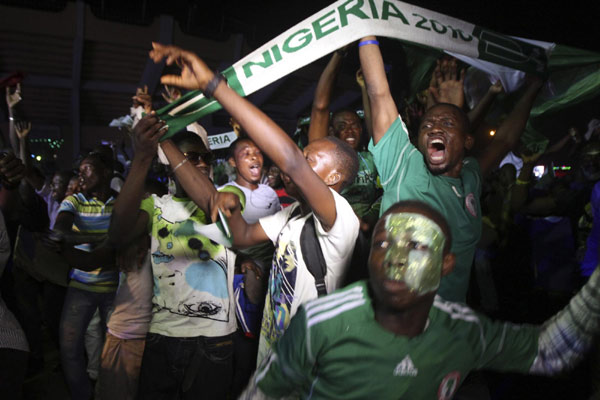 Nigeria celebrates winning African Nations Cup