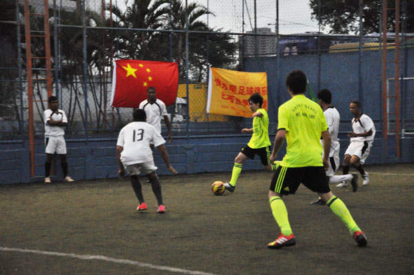 Shanghai soccer club visits Brazil