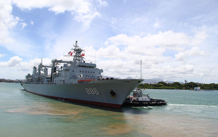 Chinese Navy leave Pearl Harbor to join RIMPAC drill