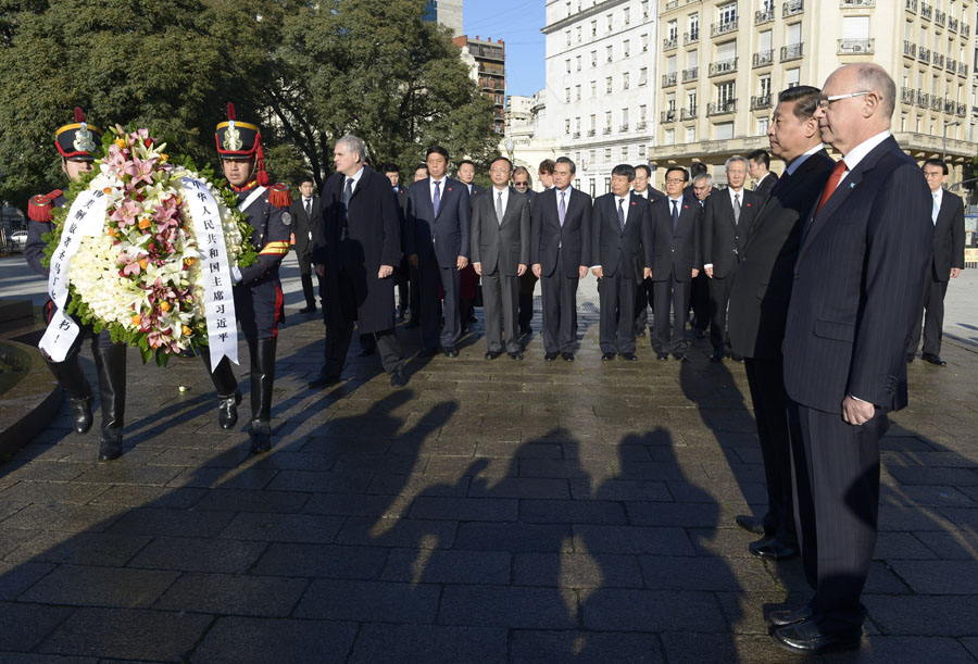 President Xi tours Argentina
