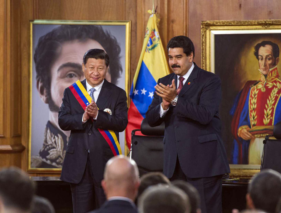 President Xi honored in Venezuela