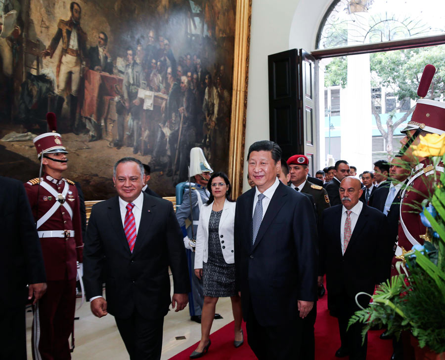 President Xi honored in Venezuela
