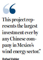 China, Mexico to partner on wind farms