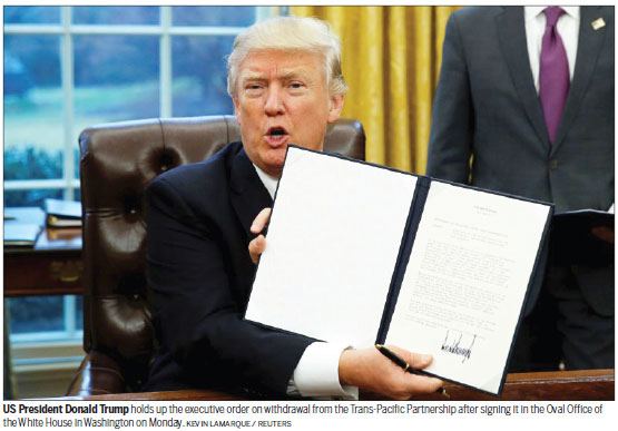 Trump removes US from the TPP