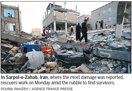 Iran's quake death toll rises to 530, more than 8,000 injured - IRNA