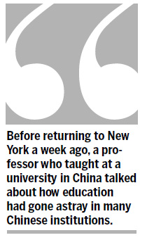 College a lens on Chinese universities