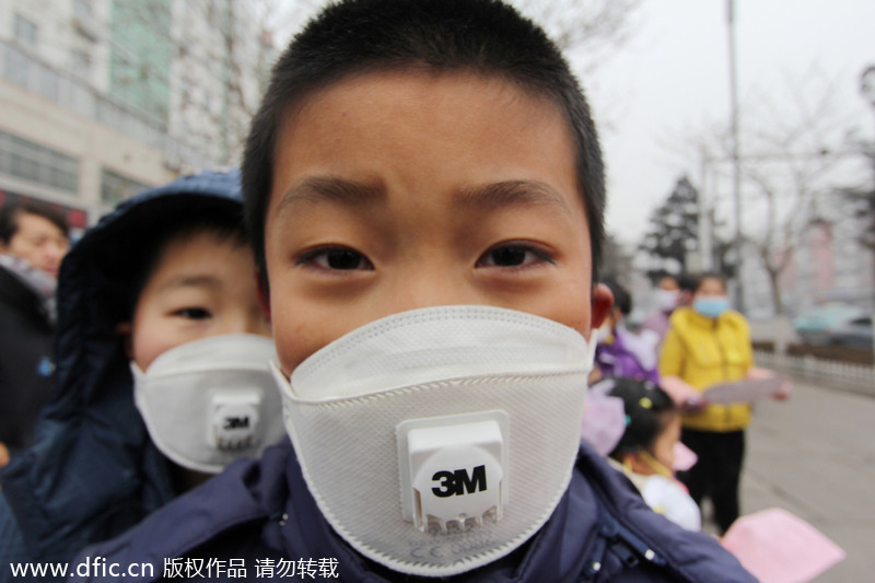 Top 10 cities with worst smog in China