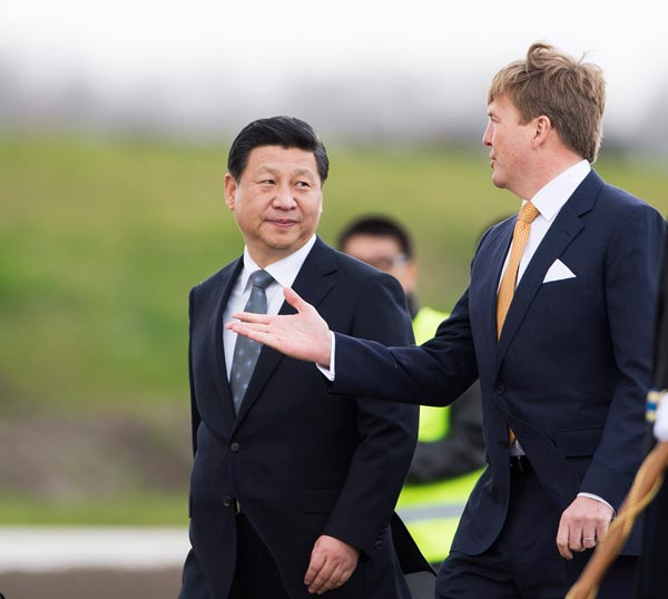 Celebration surrounds Xi's arrival