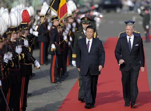 President Xi pledges to bolster ties with Belgium, EU
