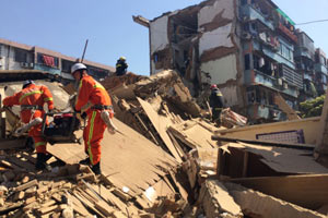 Shanghai building collapse kills 2