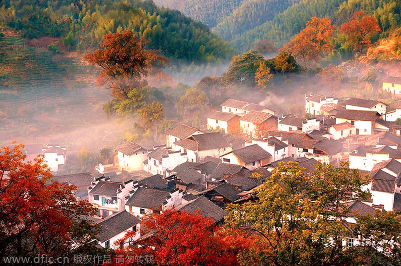 China's top 10 ideal autumn getaways