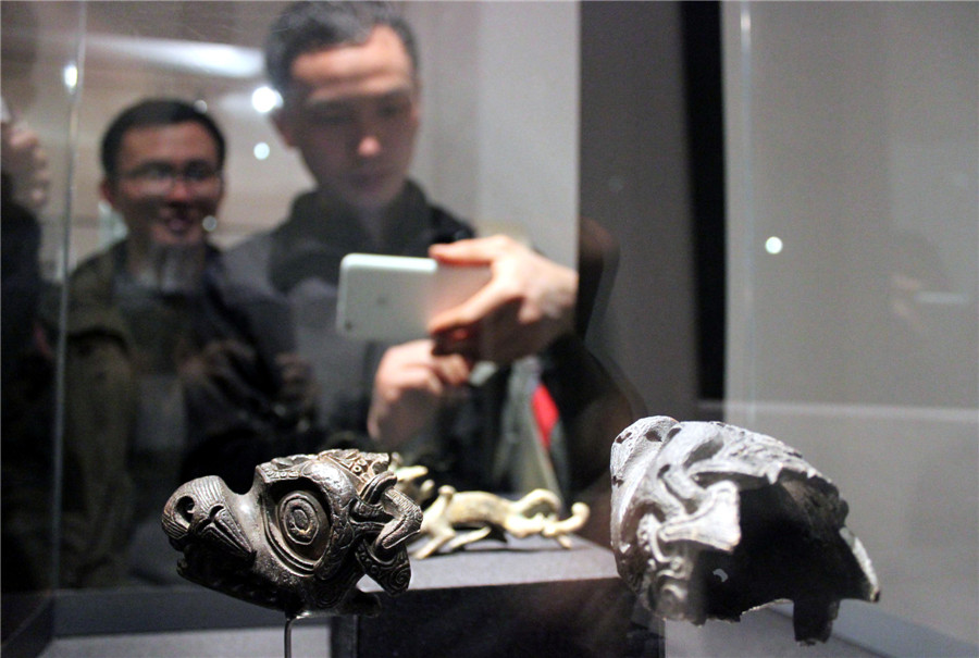 Exhibition of Danish cultural relics on display