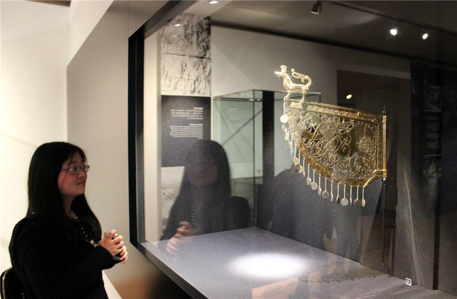 Exhibition of Danish cultural relics on display