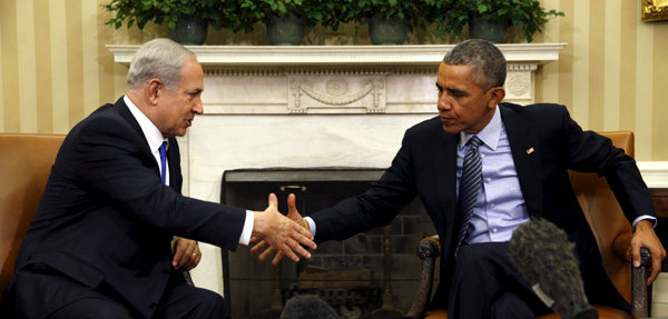 Obama, Netanyahu at White House seek to mend US-Israel ties