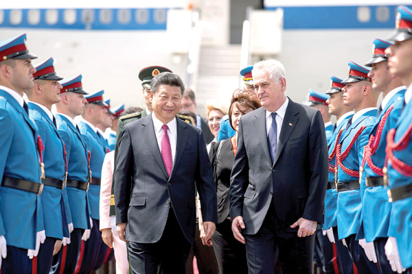 Chinese president arrives in Serbia for state visit