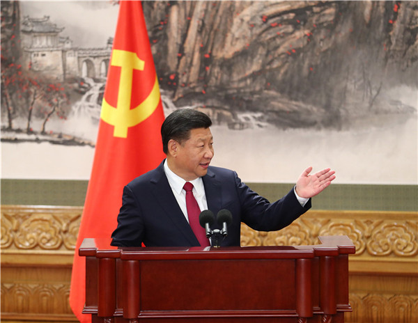 Xi introduces team, spells out his vision to media