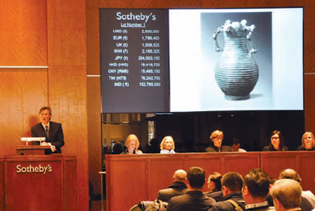 Sotheby's puts Chinese treasures on the block