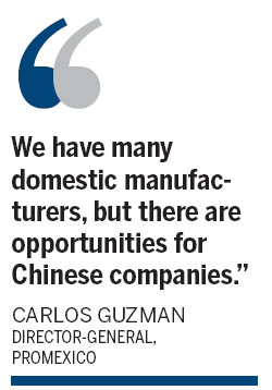 Mexican energy and electronics industries seek Chinese capital