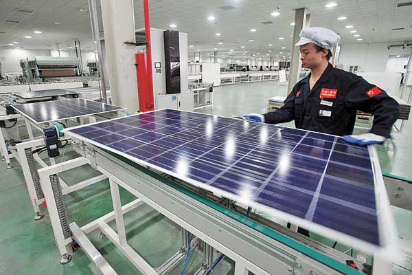 Solar panel maker hits milestone