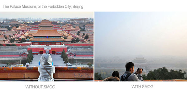 Tourist numbers fall over smog