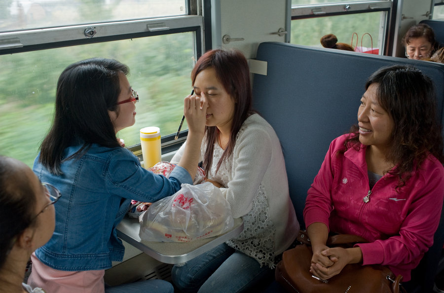 Chinese on the 'green trains'