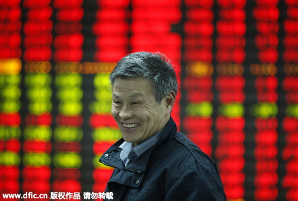 China shares near 7-year highs over policy easing signals