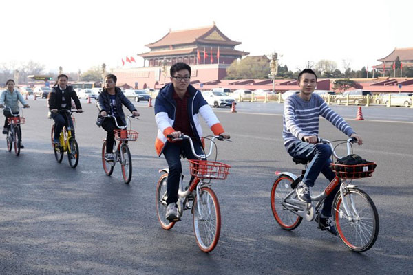 China's bike-sharing firms test the waters in US market