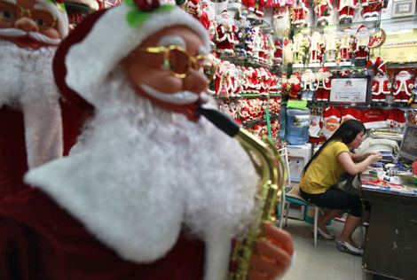 China gets the Santa bug