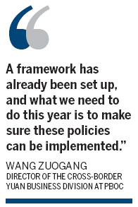 Cross-border yuan policy set for stability during 2012