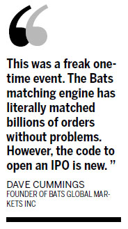 Bats CEO blames code problem in IPO debacle