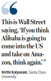Alibaba falls behind Amazon