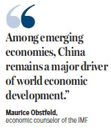 IMF revises up its projection of China's growth