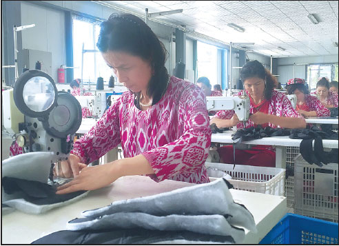 Textile park tackles poverty in Kashgar