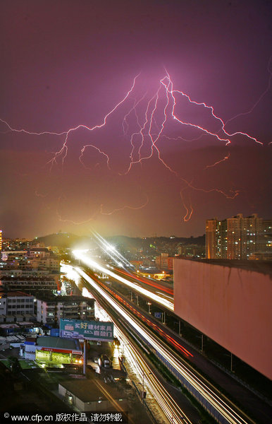 Rainstorms a prequel to typhoon Muifa in Fujian