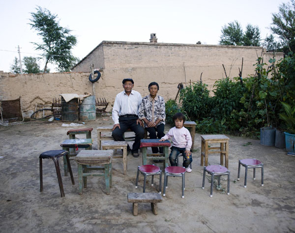 The empty stools of rural village life in China
