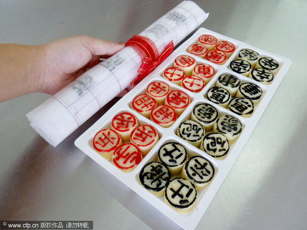 Mooncake chess combines game and treats