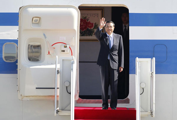 Vice-Premier Li arrives in ROK