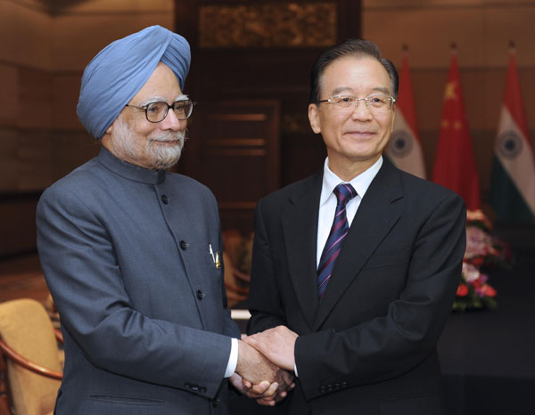 Wen, Singh vow to strengthen ties
