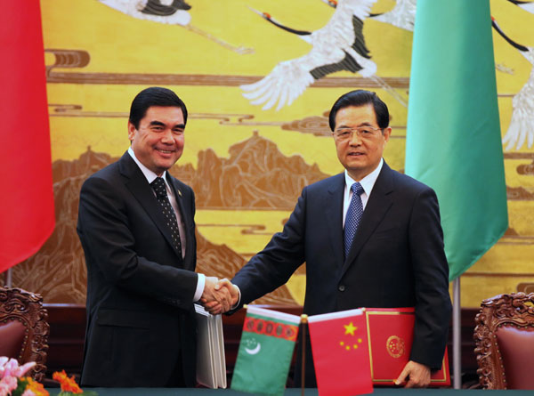 China,Turkmenistan sign key gas agreement