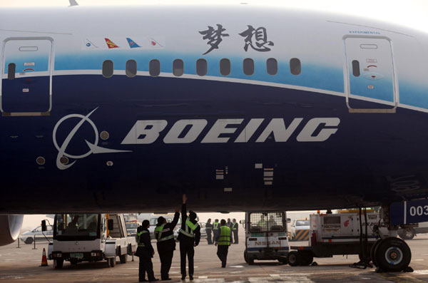 Dreamliner launches its world tour in China
