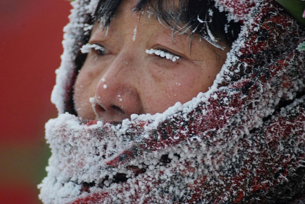Extreme cold bites North China