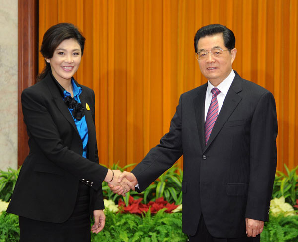 Hu urges stronger Thailand ties
