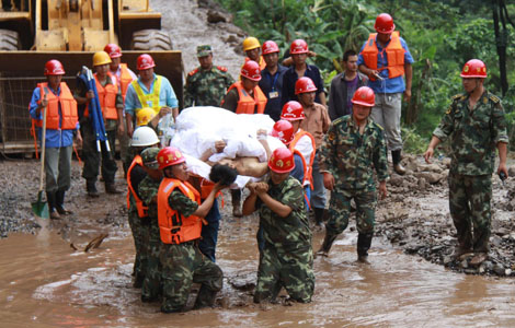 About 40 workers missing after mudslide