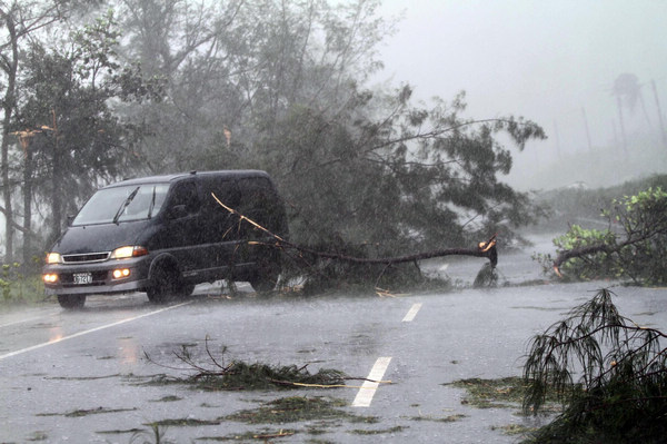 Typhoon Tembin Lands On Taiwan[1]|chinadaily.com.cn