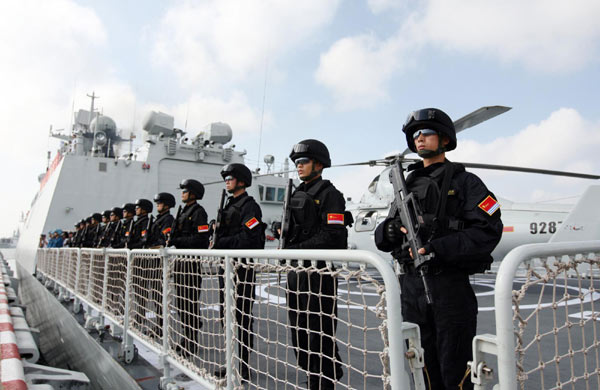 China's 13th escort fleet departs for Somali waters